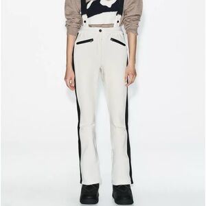 White ski pants